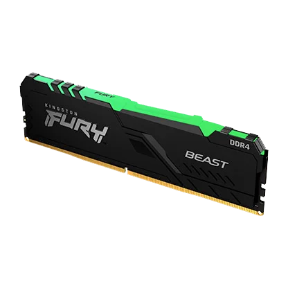 Оперативная память Kingston FURY Beast RGB Black DDR4 1x8GB 2666 Мгц