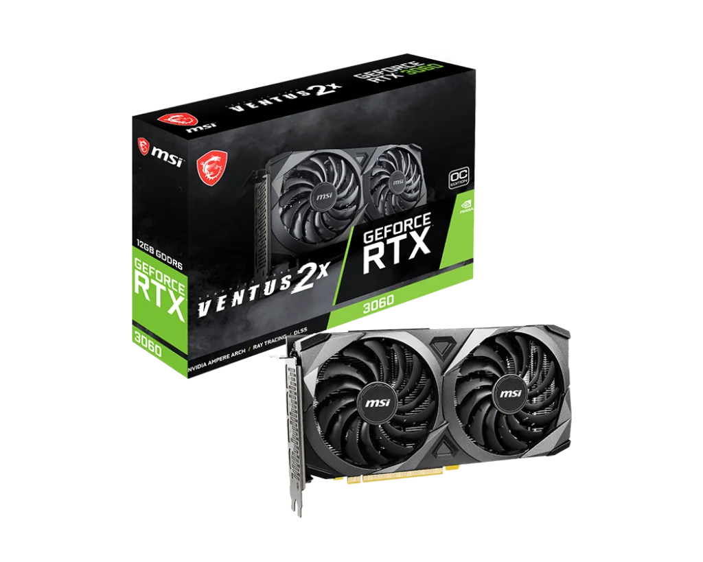 Видеокарта MSI GeForce RTX 3060 VENTUS 2X 12G OC