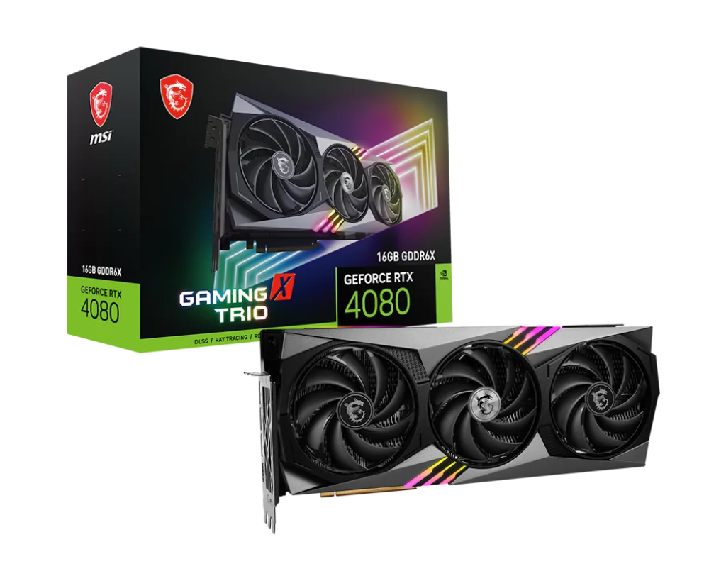 Видеокарта MSI GeForce RTX 4080 16GB GAMING X TRIO